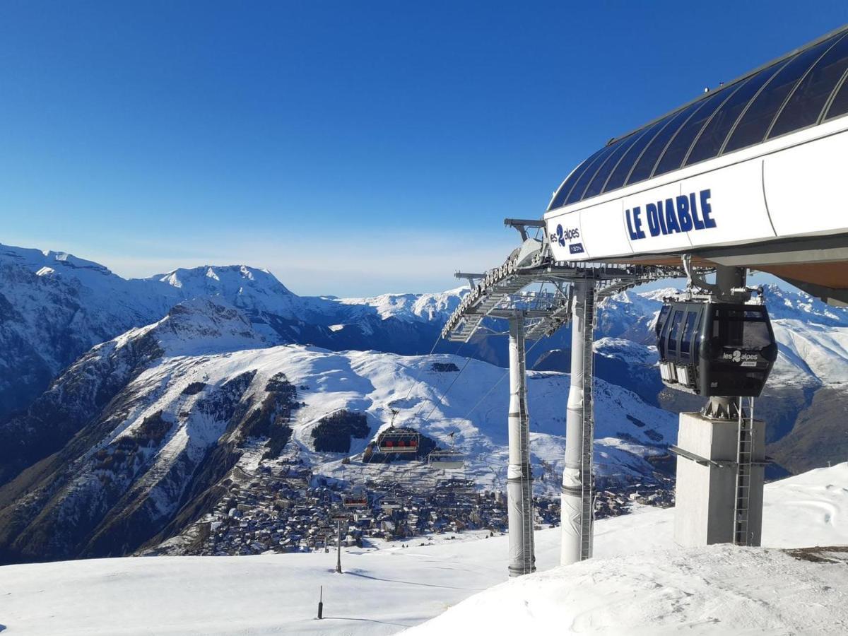 Le Paradis Du Diable 6 Pers 40M2 Pied Des Pistes Et Du Telesiege Du Diable Les Deux Alpes Exterior photo